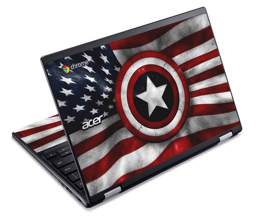 Acer ChromebookC738T CAPTAIN AMERICA Laptop Skin