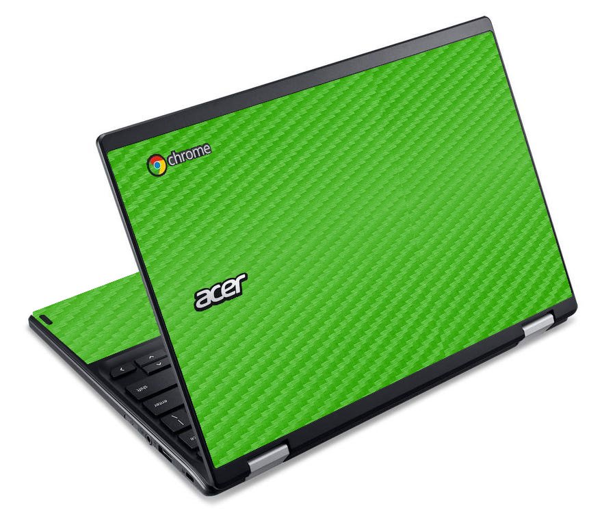 Acer ChromebookC738T GREEN CARBON FIBER Laptop Skin