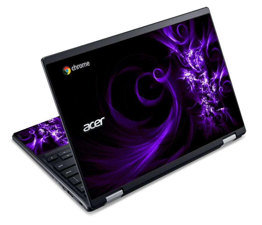 Acer ChromebookC738T PURPLE SPIRAL Laptop Skin