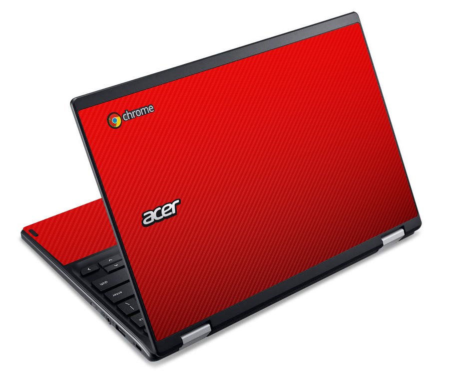 Acer ChromebookC738T RED CARBON FIBER Laptop Skin