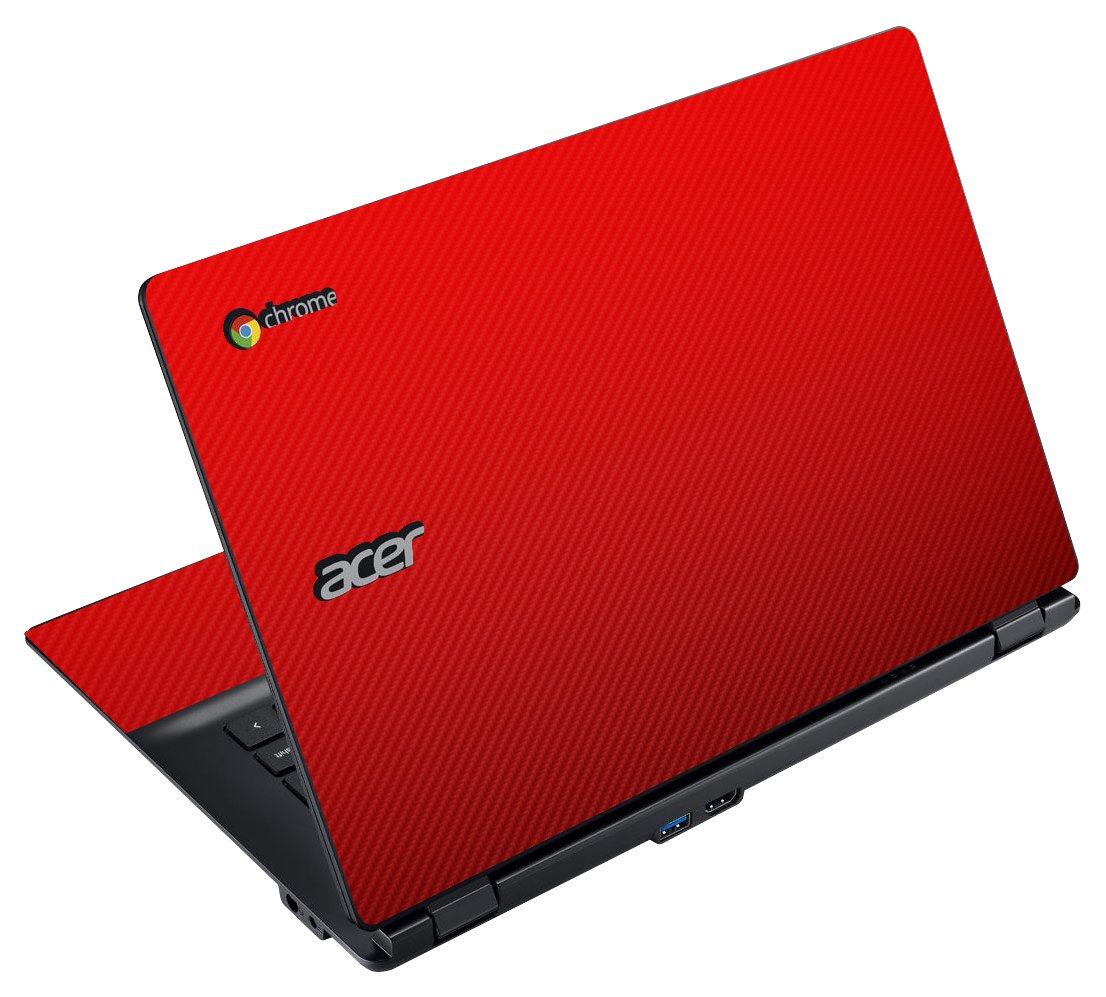 Acer Chromebook C810 RED CARBON FIBER Laptop Skin