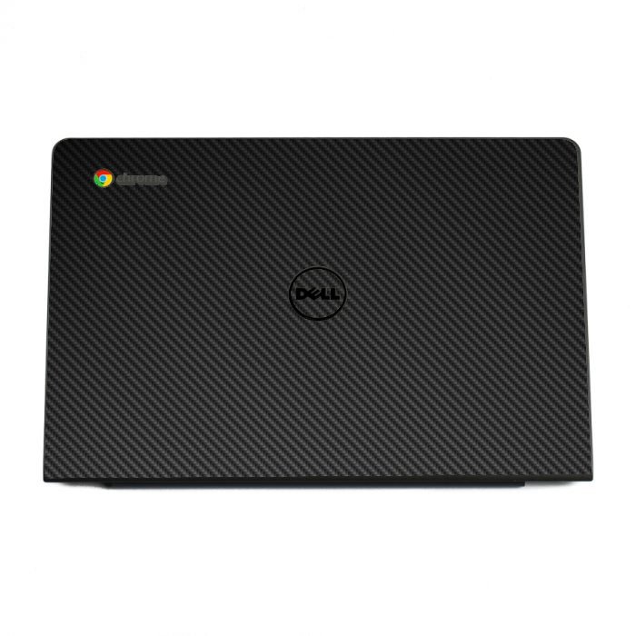 Dell Chromebook 11 CB1C13 BLACK CARBON FIBER Laptop Skin