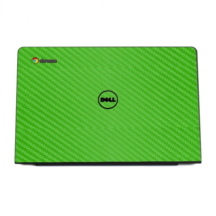 Dell Chromebook 11 CB1C13 GREEN CARBON FIBER Laptop Skin