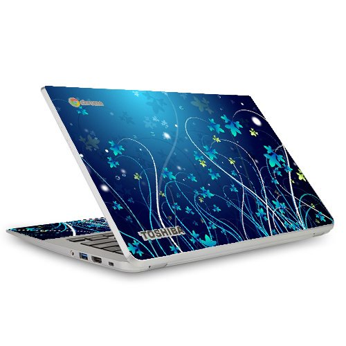 Toshiba Chromebook CB30-B3121 BLUE FLOWERS Laptop Skin