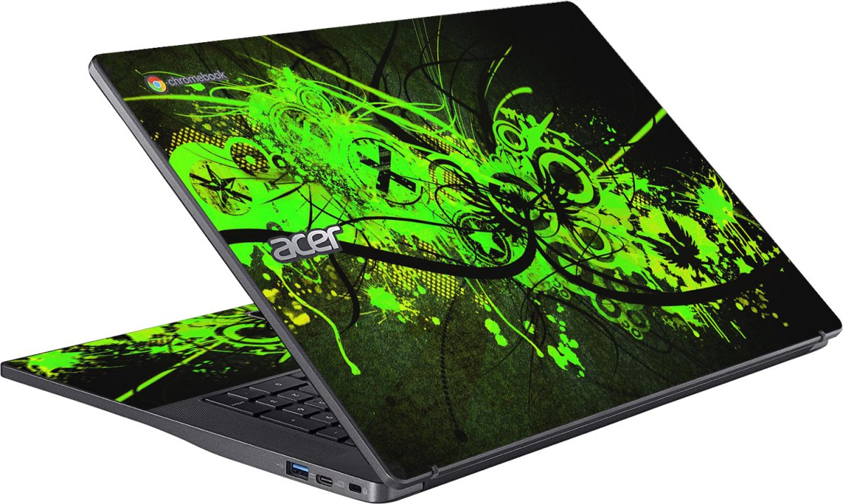 Acer Chromebook CB317-1H GRAFFITI GREEN Laptop Skin