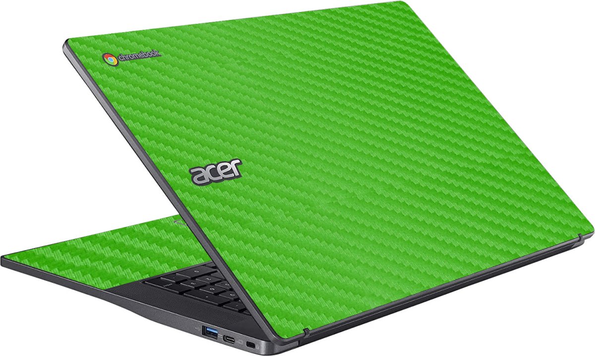Acer Chromebook CB317-1H GREEN CARBON FIBER Laptop Skin