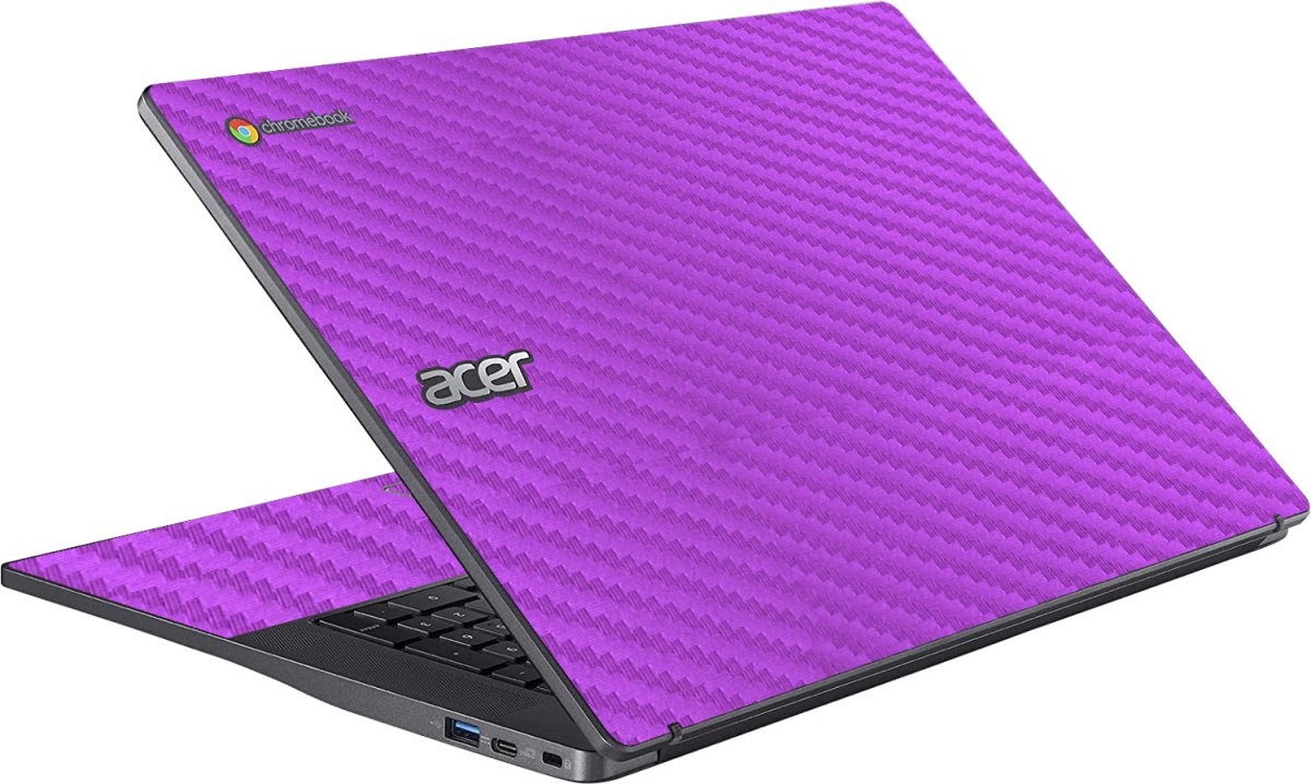 Acer Chromebook CB317-1H PURPLE CARBON FIBER Laptop Skin