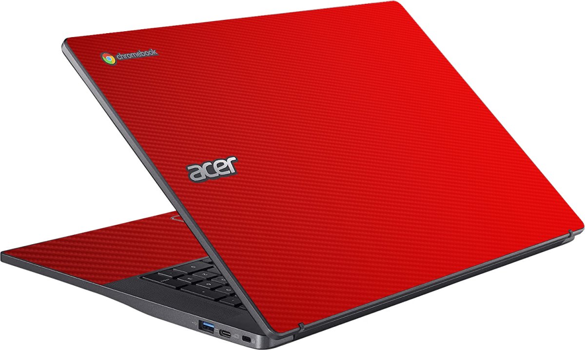 Acer Chromebook CB317-1H RED CARBON FIBER Laptop Skin