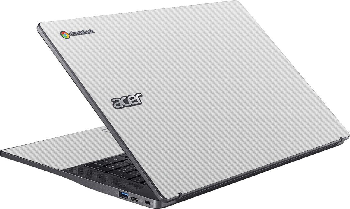 Acer Chromebook CB317-1H WHITE CARBON FIBER Laptop Skin