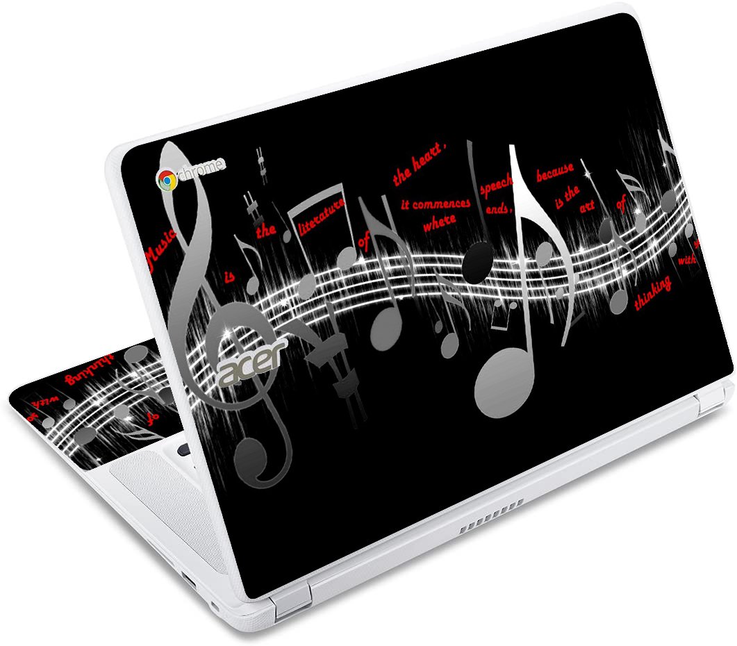 Acer Chromebook CB5-571 MUSIC NOTES Laptop Skin