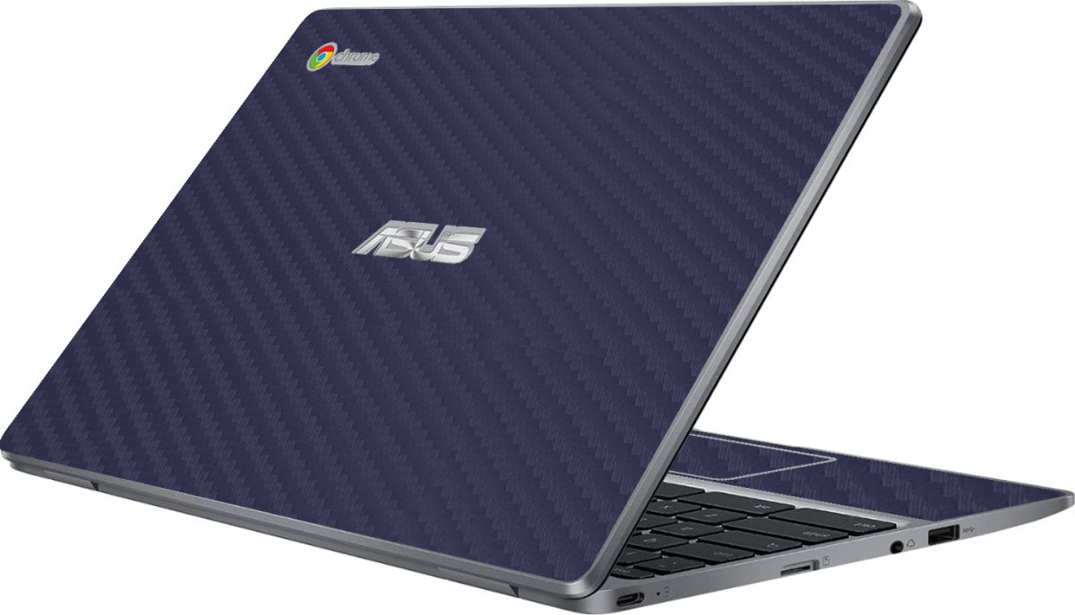 Asus Chromebook CX22N BLUE CARBON FIBER Laptop Skin
