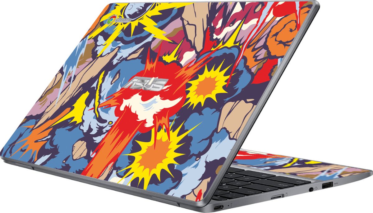 Asus Chromebook CX22N COMIC EXPLOSIONS Laptop Skin