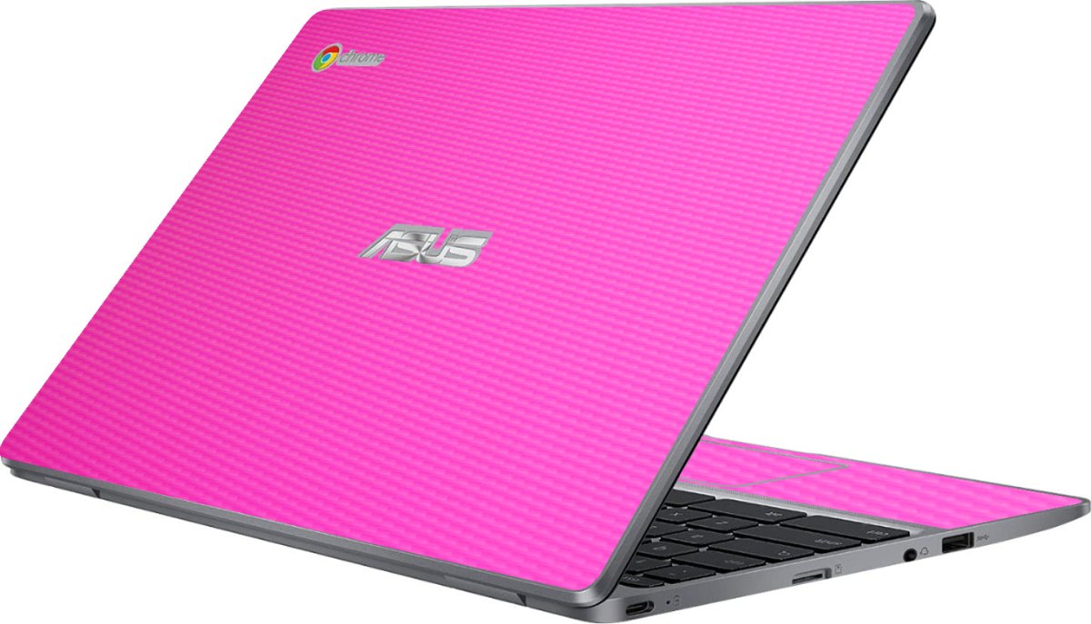 Asus Chromebook CX22N PINK CARBON FIBER Laptop Skin