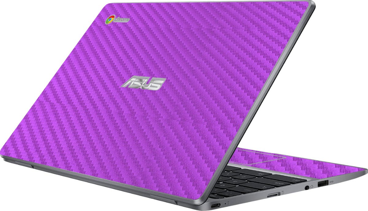 Asus Chromebook CX22N PURPLE CARBON FIBER Laptop Skin
