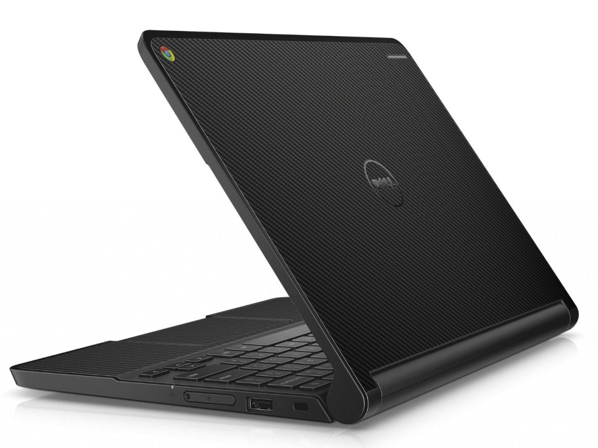 Dell Chromebook 11 3189 BLACK CARBON FIBER Laptop Skin