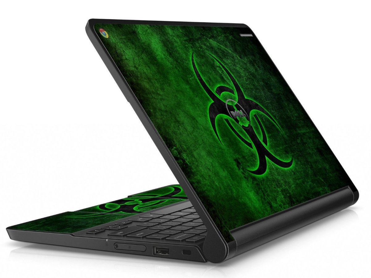 Dell Chromebook 11 3180 GREEN BIOHAZARD Laptop Skin