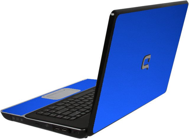 HP Compaq CQ60 CHROME BLUE Laptop Skin