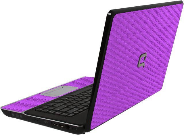 HP Compaq CQ60 PURPLE CARBON FIBER Laptop Skin