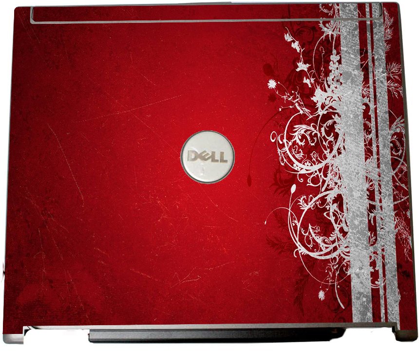 Dell Latitude D420 / D430 RED GRUNGE Laptop Skin