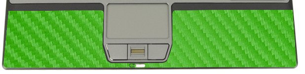 Dell Latitude D420 / D430 GREEN CARBON FIBER Laptop Skin