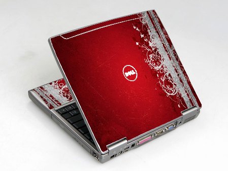Dell Latitude D610 RED GRUNGE Laptop Skin