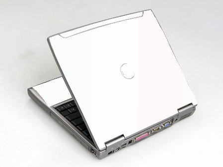Dell Latitude D610 WHITE Laptop Skin