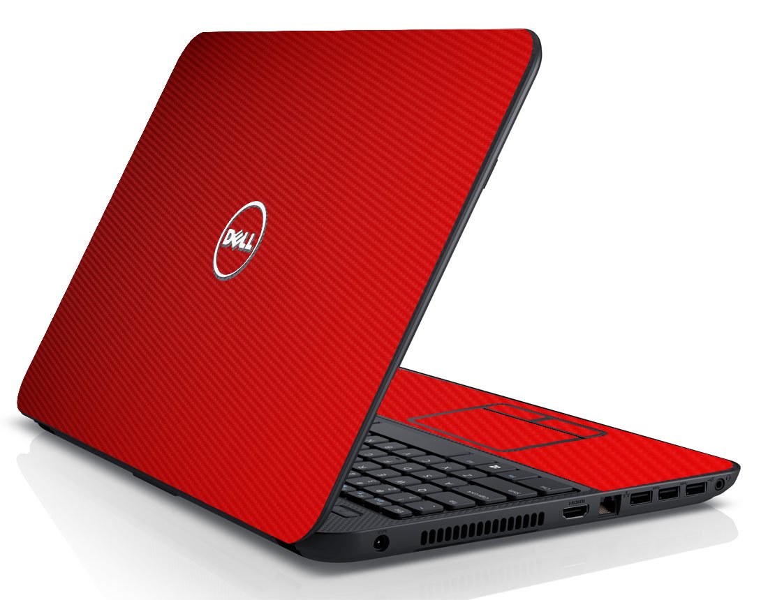 Dell Inspiron 15 3521 RED CARBON FIBER Laptop Skin
