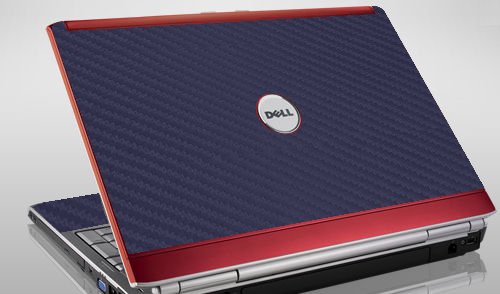 Dell Inspiron 1720 1721  BLUE CARBON FIBER Laptop Skin