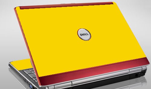 Dell Inspiron 1720 1721  YELLOW Laptop Skin