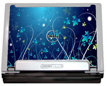Dell Inspiron 700M/ 710M  BLUE FLOWERS Laptop Skin