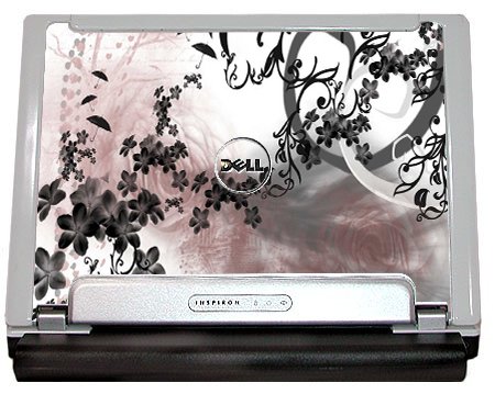 Dell Inspiron 700M/ 710M  FLOWERS AND UMBRELLAS Laptop Skin