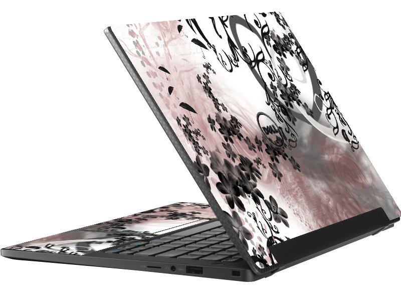 Dell Latitude 7370 FLOWERS AND UMBRELLAS Laptop Skin