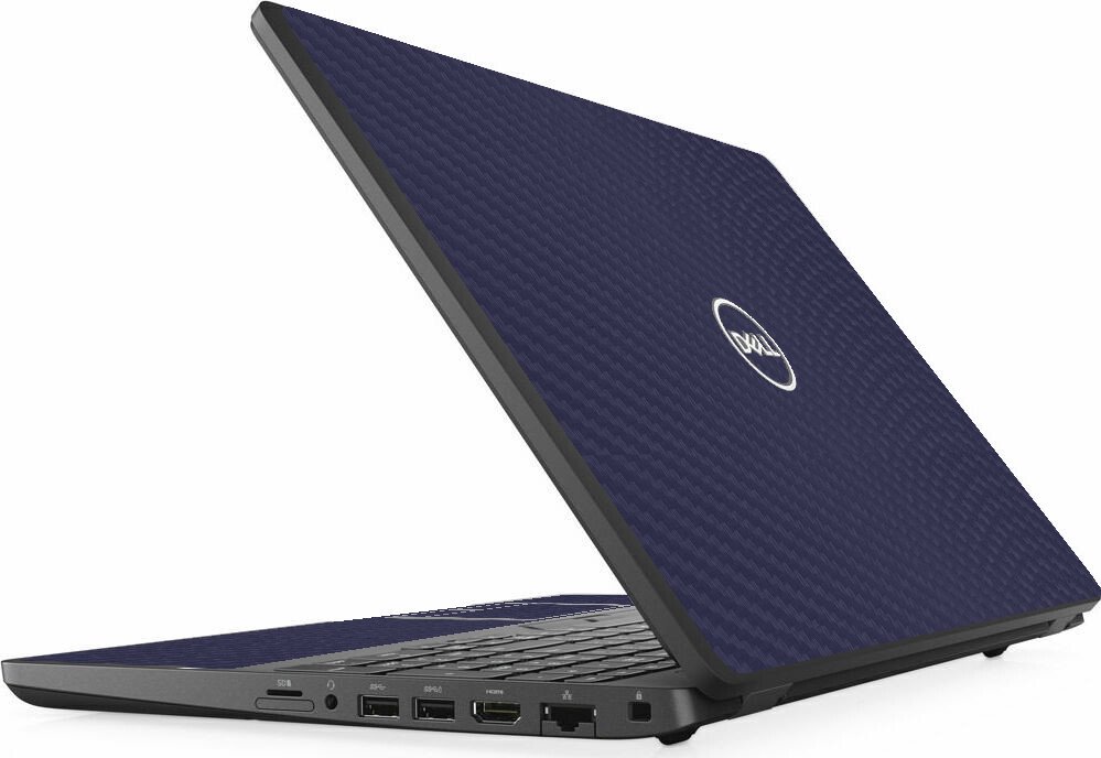 Dell Precision 3540 3541 3550 3551 BLUE CARBON FIBER Laptop Skin