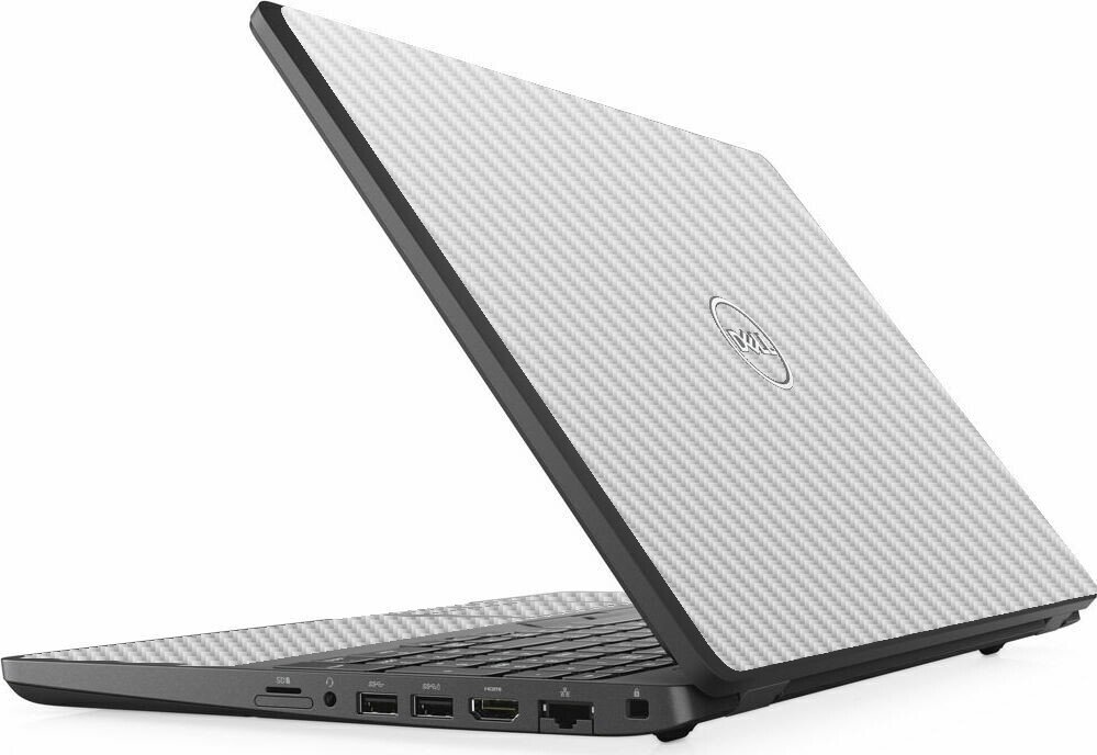 Dell Precision 3540 3541 3550 3551 WHITE CARBON FIBER Laptop Skin
