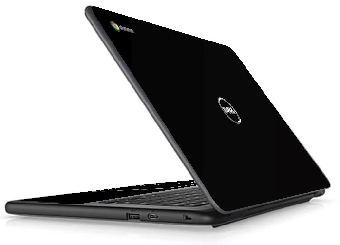 Dell Chromebook  11 3400 BLACK Laptop Skin