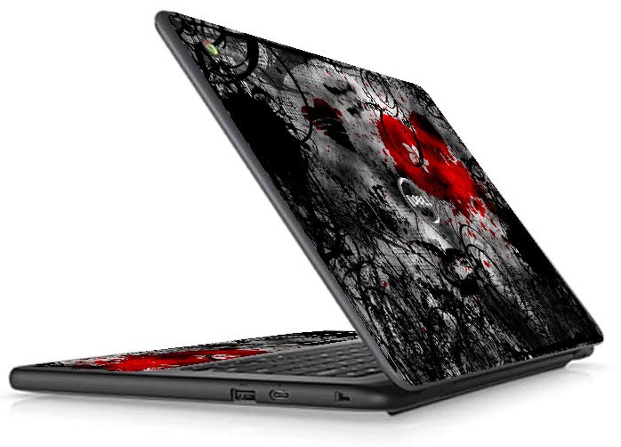 Dell Chromebook 11 3400 HEARTWORK Laptop Skin