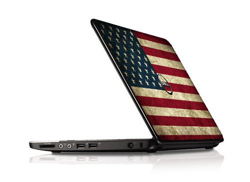 Dell Inspiron 11Z 1121  AMERICAN FLAG Laptop Skin