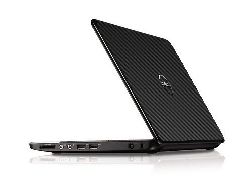 Dell Inspiron 11Z 1121  BLACK CARBON FIBER Laptop Skin