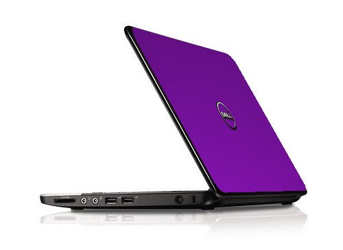 Dell Inspiron 11Z 1121  CHROME PURPLE Laptop Skin