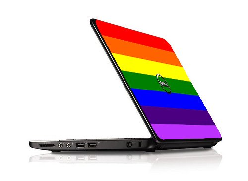 Dell Inspiron 11Z 1121 PRIDE FLAG Laptop Skin