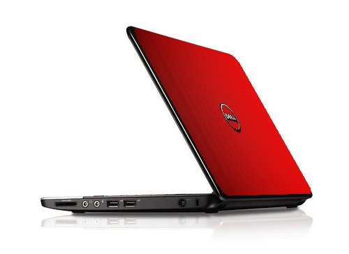Dell Inspiron 11Z 1121  RED CARBON FIBER Laptop Skin