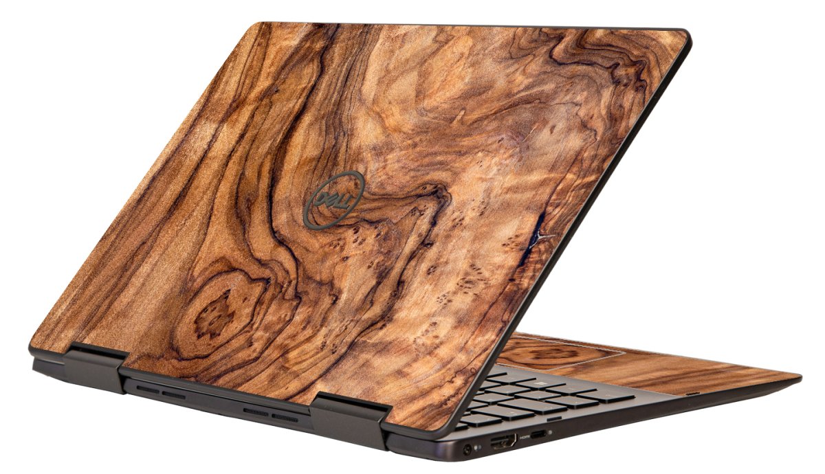Dell Inspiron 13 7386 OLIVE WOOD Laptop Skin