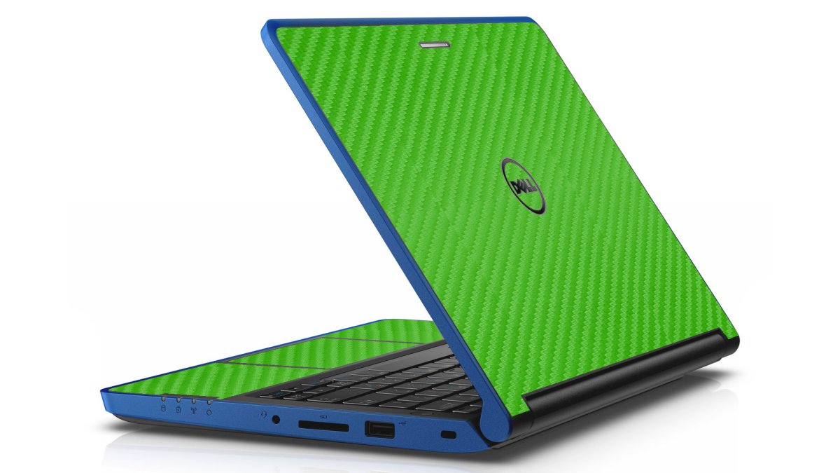 Dell Latitude 3350 GREEN CARBON FIBER Laptop Skin