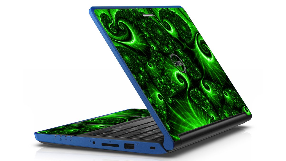 Dell Latitude 3350 GREEN SWIRLS Laptop Skin