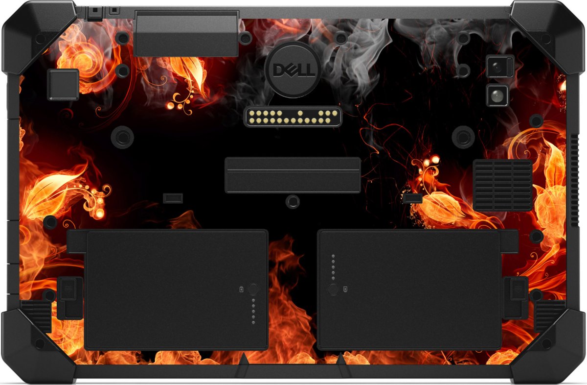 Dell Latitude RUGGED TABLET 7212 FIRE FLORA Laptop Skin