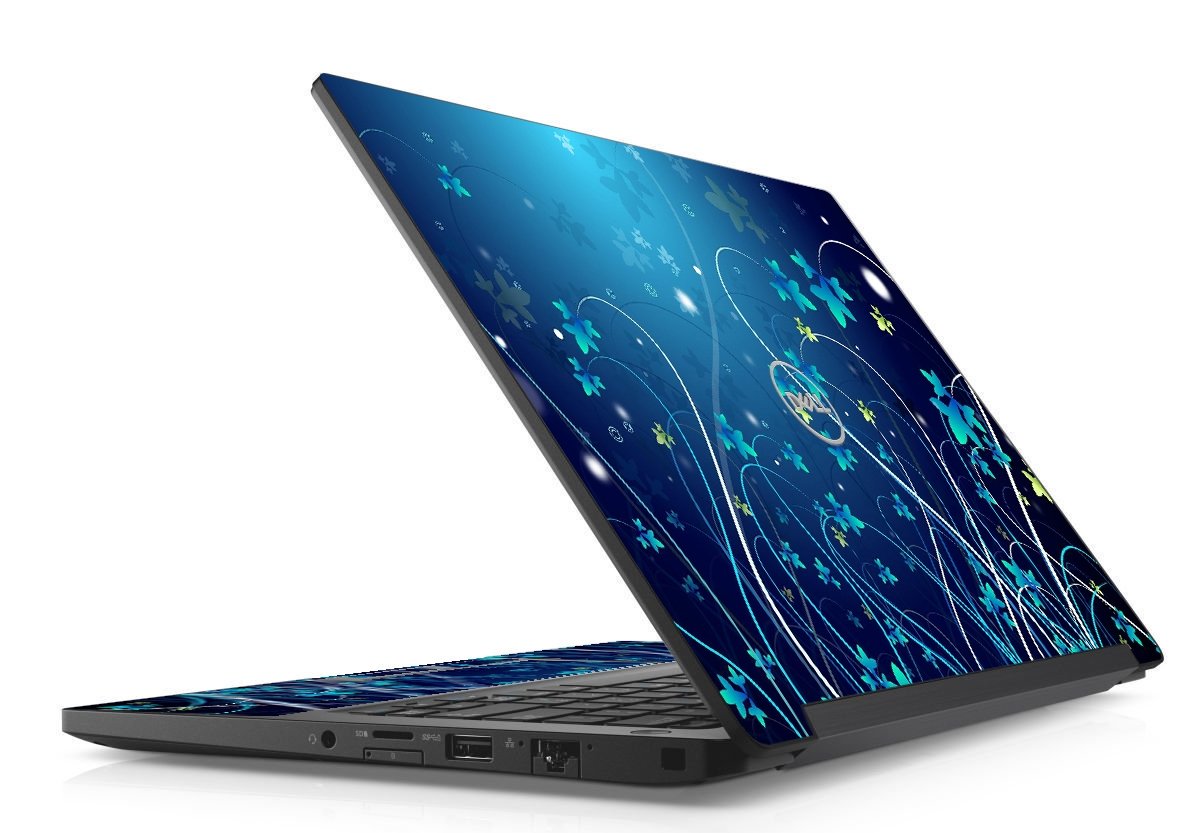 Dell Latitude 7390 BLUE FLOWERS Laptop Skin
