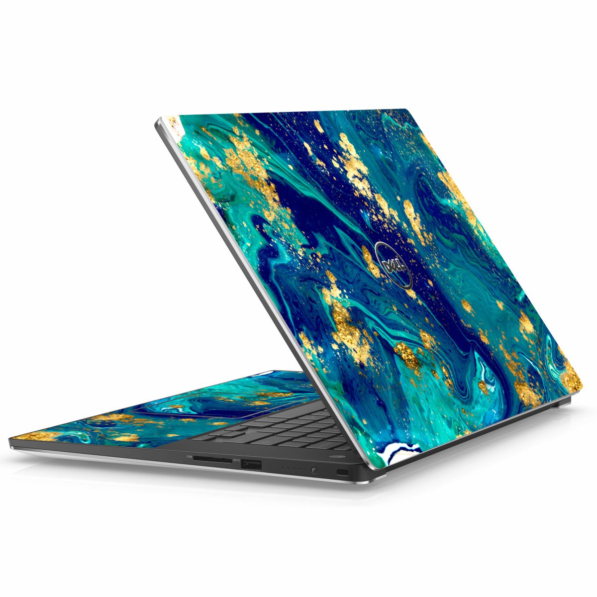 Dell Precision 3351 BLUE AND GOLD MARBLE Laptop Skin