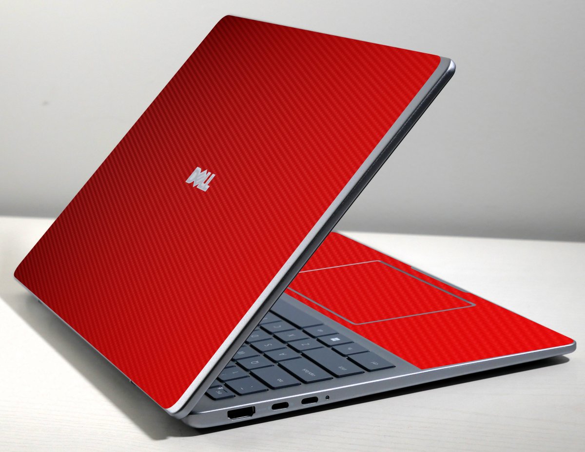 Dell Pro 14 Plus RED CARBON FIBER Laptop Skin