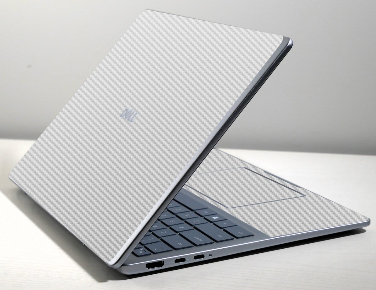Dell Pro 14 Plus WHITE CARBON FIBER Laptop Skin