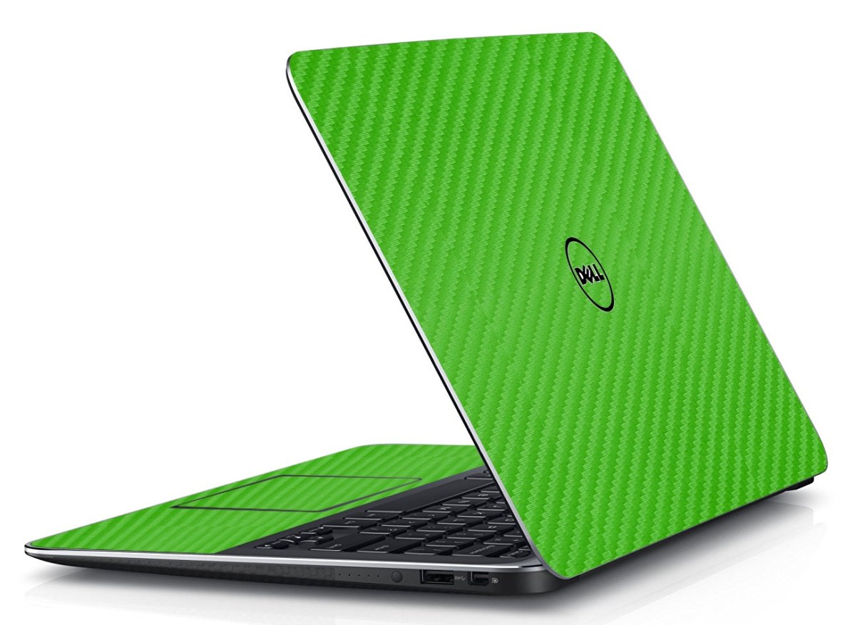 Dell XPS 13 (9343) GREEN CARBON FIBER Laptop Skin